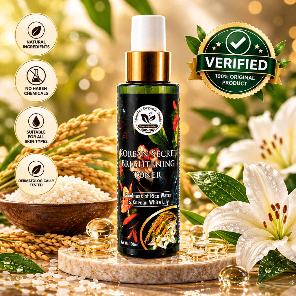 Korean Secret Brightening Toner – Rice Water & Korean White Lily | 100mL