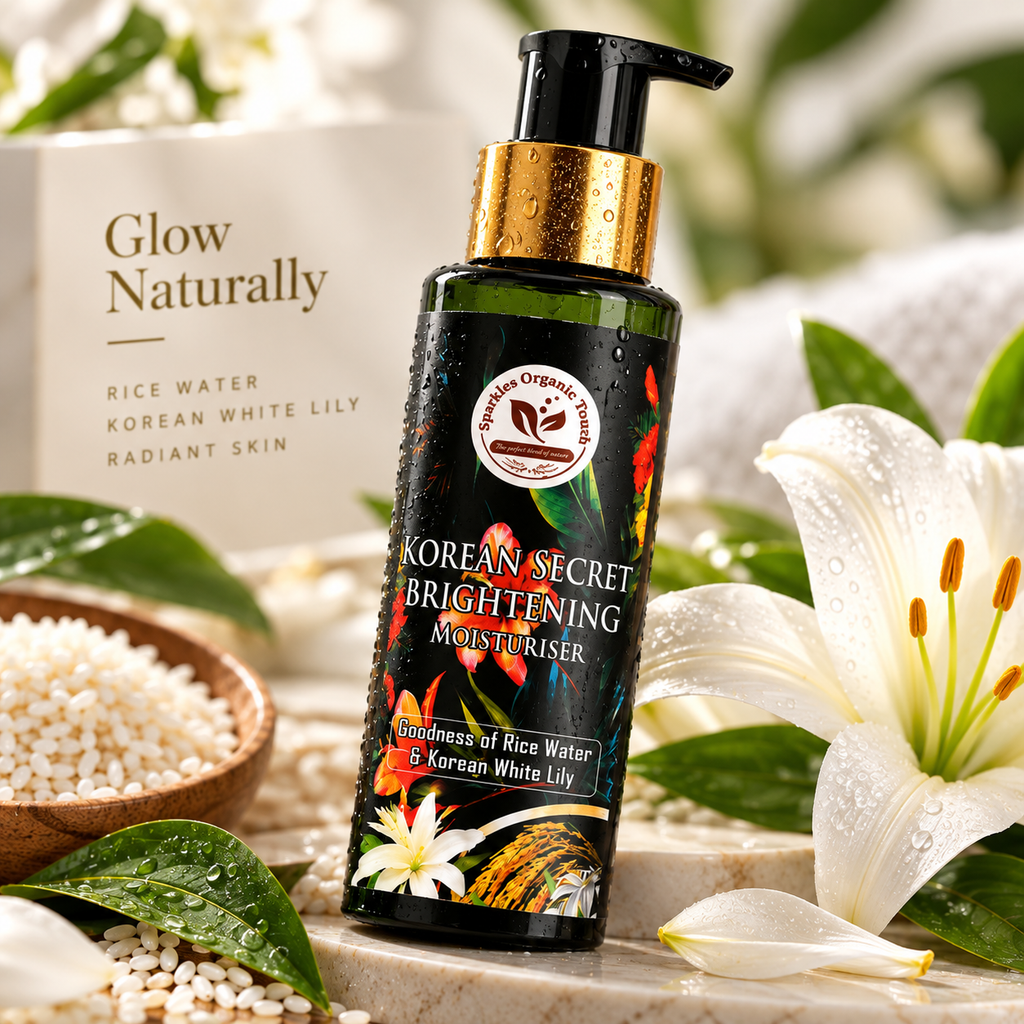 Korean Secret Brightening Moisturiser with Rice Water & Korean White Lily