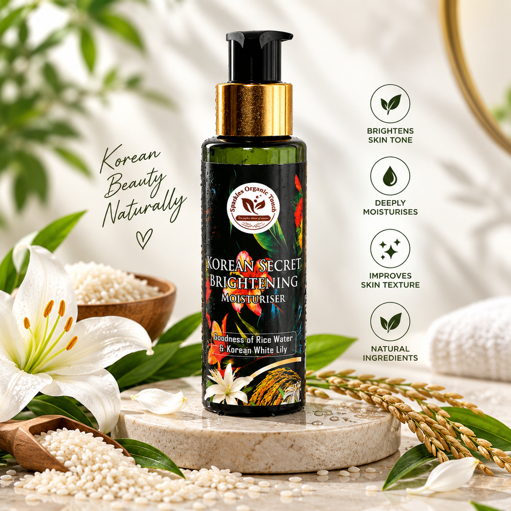 Korean Secret Brightening Moisturiser with Rice Water & Korean White Lily